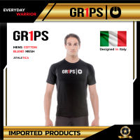 GR1PS MENS COTTON BLEND MESH T-SHIRT ATHLETICA เสื้อยืดออกกำลังกาย สีดำ Size. S จาก Ai Company