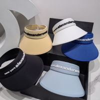 【Classic replication】 2022 alexanderwangˉempty top hat summer uv sunscreen sun hat brand wang peaked hat female