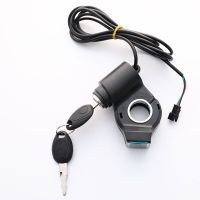 “：】、‘ Electric Vehicle LCD Display Panel Thumb Throttle Voltage Key Switch Lock With Power Switch For Electric Bike/Scooter/Ebike 1Pc