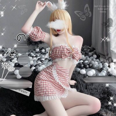 ↂ Women Sexy Lingerie Hollow Lace Bunny Girl Cosplay Christmas Costume Lattice Student Sweet Temptation Suit High Quality