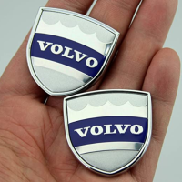 ราคาต่อ 2 ชิ้น ติดด้านข้างรถยนต์ วอลโว่ S60 XC60 XC90 Laxury Volvo Logo Badges Metal Stickers for All Volvo Cars