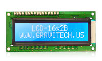 [Gravitechthai] 16x2 White on Blue Character LCD with Backlight LCD ขนาด 16x2 ตัวอักษร ตัวหนังสือเป็นสีขาวสว่างสดใส บนพื้นหลังสีน้ำเงิน ไฟ backlight ทำให้อ่านได้ชัดเจน