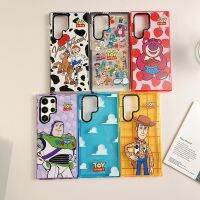 น่ารักการ์ตูนทอยสตอรี่ Losto Buzz Lightyear Woody Jessie เคสโทรศัพท์สำหรับ Samsung S23Ultra S23Plus S22Ultra S22Plus กันกระแทกนุ่มกลับเคส Galaxy S21Ultra S21Plus เคสโทรศัพท์สำหรับ S23 S22 S21 Ultra Plus เคสห่อหุ้ม