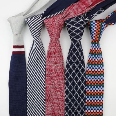 Men 39;s Colourful Tie Knit Knitted Ties Necktie Diagonal Striped Color Narrow Slim Skinny Woven Plain Cravate Narrow Neckties