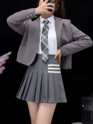 ‘；’ Women White Pleated Skirt Kawaii Korean Style Skater Vintage Harajuku Gothic Black Mini Fashion Clothing