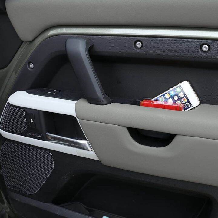 car-door-side-storage-box-phone-organizer-tray-for-land-rover-defender-90-110-2020-2022-accessories-with-non-slip-pad