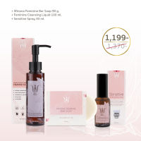 Set Winona(วิโนน่า) สบู่ 90g+น้ำยา 100ml+สเปรย์ดูแลจุดซ่อนเร้น30ml