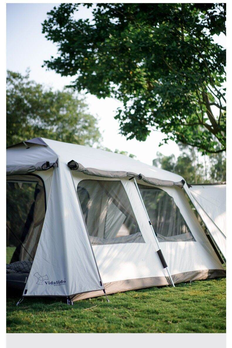 DEUKIO🏕️ เต็นท์วิลล่าหรูสองห้องนอนห้องนั่งเล่นแคมป์นอกบ้านสองคนชั้นกัน ...