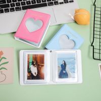Photocard Holder 3-inch Solid Color Heart Hollow Photo Album Idol Cards Collect Book Instax Pictures Storage Bag Photos Albums  Photo Albums