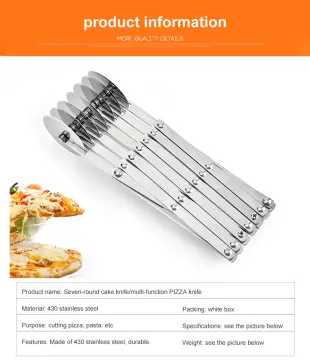 3 5 7 Wheel Pastry Cutter, 430 Stainless Pizza Slicer and Multi Round Dough  Cutter with