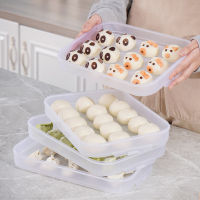 1Pc High Quality Frozen Dumpling Box Refrigerator Food Grade Large Capacity Dumpling Freezer Box Kitchen Wonton Storage Box Tool