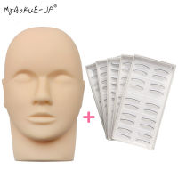 รุ่น Head Makeup Practice Training Lashes For Eyelash Extensions Mannequin Head Flat With Practice False Lashes Tools