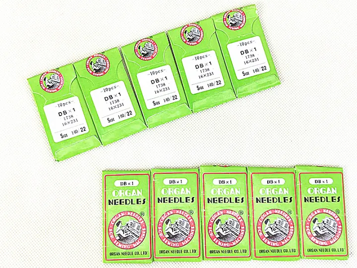 ORGAN NEEDLES เข็มจักรอุตสาหกรรม DBx1 Size 140/22 (10 Pcs/แพ็ค x5แพ็ค