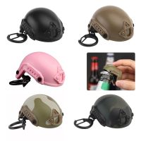 【hot】❃☄✚  Bottle Opener Helmet Shaped Chain Corkscrew Decoration Outdoor Camping Beer Can