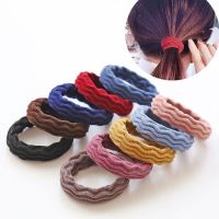 10/20Pcs Thick Elastic Hair Bands for Women Girl Plaid Striped Wave Hair Ties Rope Ponytail Holder Rubber Bands Hair Accessories Hair Accessories