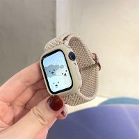 Braided solo loop Band For Apple watch 49mm 41mm 45mm Series 8 7 6 5 4 Adjustable nylon strap for iwatch 3 42mm 38mm Bracelet Cases Cases