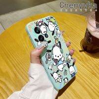 เคส Chenyyka สำหรับ VIVO IQOO 11 5G IQOO 11 Pro 5G เคสแฟชั่นลาย Pochacco เคสมือถือนิ่มบางๆเคสขอบสี่เหลี่ยมด้านข้างเคสซิลิโคนนิ่มกันกระแทก