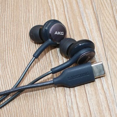 หูฟัง Samsung AKG ชนิด C In-Ear,หูฟังมีสาย Usb พร้อมไมโครโฟนสำหรับ Galaxy S22 Note 20 10 Plus A33 A53 5G Z พับ/พลิก4 3 2