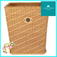 ตะกร้าผ้าเหลี่ยม MONARCH 36x36x40 ซม. สีน้ำตาลLAUNDRY BASKET MONARCH NATURE 36X36X40CM **ราคาดีที่สุด**