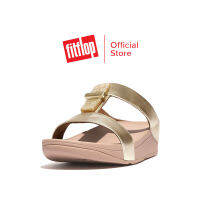 FITFLOP FINO RESIN-LOCK LEATHER H-BAR รองเท้าแตะผู้หญิง รุ่น GQ2