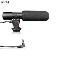 Selens MIC-01 Stereo Camcorder Microphone for Nikon Canon DSLR Camera Computer PC Mobile Phone Microphone for Xiaomi iphone 8 X Samsung