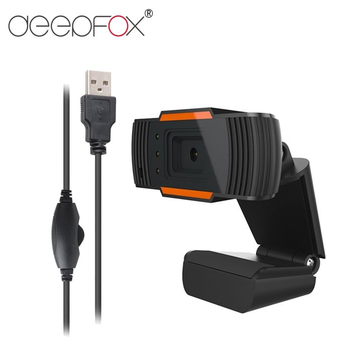 deepfox-usb-webcam-0-3mp-web-camera-360-degree-rotatable-with-mic-clip-on-webcam-for-skype-computer-notebook-laptop-pc