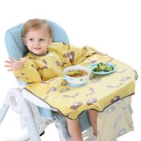 【CW】 Baby high chair bib adjustable fit unisex waterproof long sleeve complete overalls suitable for 6 months - 3 years