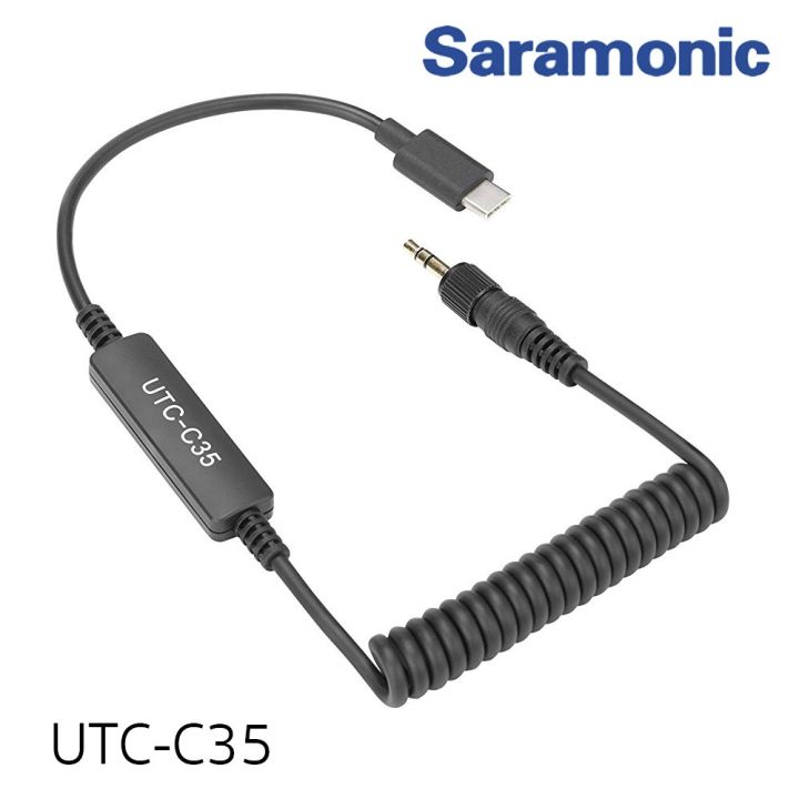 best-seller-saramonic-utc-c35-locking-3-5mm-male-jack-to-usb-type-c-กล้องถ่ายรูป-ถ่ายภาพ-ฟิล์ม-อุปกรณ์กล้อง-สายชาร์จ-แท่นชาร์จ-camera-adapter-battery-อะไหล่กล้อง-เคส