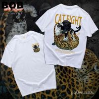 $/BOB/$ เสื้อยืดคอกลม/Leopard lying down/ขาวดำ ฯลฯ/$(SMLXL-3XL)