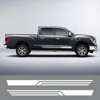 Sport Graphics Vinyl Film Decor Stickers For Nissan Titan Car Door Side Skirt Stripes Decals Pickup Stickers Truck Essories