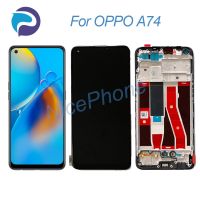 สำหรับ OPPO A74หน้าจอ LCD + แสดงการกำหนดตำแหน่งการสัมผัส2400*1080 CHP2219 A74จอแสดงผลหน้าจอ LCD