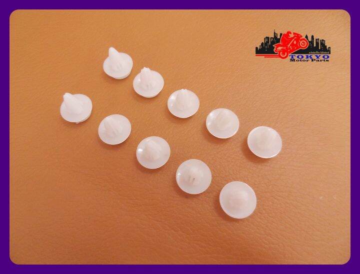 mitsubishi-triton-front-grille-locking-clip-set-10-pcs-white-กิ๊บล็อคกระจังหน้า-10-ตัว-สีขาว-สินค้าคุณภาพดี