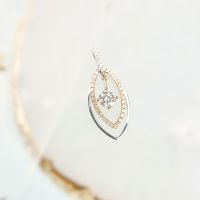 Diamond Pendant จี้สร้อยคอเพชรแท้ ตัวจี้เป็นทองคำขาว18K (ราคาไม่รวมค่าสร้อย)