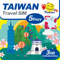 Happy - Taiwan 5วัน3GB ไม่จำกัดข้อมูลการเดินทาง Sim