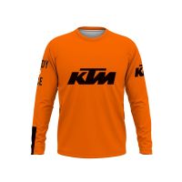 2022ฤดูใบไม้ร่วง KTM โลโก้รถผู้ชาย F1เสื้อยืดแฟชั่นขนาดใหญ่หลวม O-คอแขนยาวท็อปส์แข่งรถจักรยานยนต์