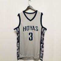 Jersey Basket ผู้ชาย3ไอเวอร์สันจอร์จทาวน์ฮอยส์ทาวน์กีฬาปักไฮสตรีทชุดออกกำลังกายระบายอากาศฮิปฮอป