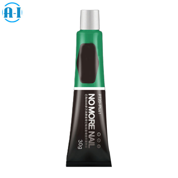 A-I 30/60g Waterproof Glass Glue Nail Free Adhesive Quick Drying for  Renovation Waterproof and Mildew