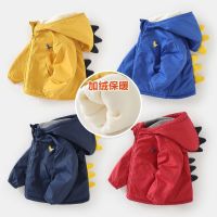 [COD] Boys fleece jacket winter clothes autumn and childrens baby tops thickened