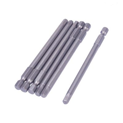 【cw】 6Pcs 1/4 quot; Shank Magnetic Screwdriver Bits 100mm S2 Hexagon Screw Driver Bit H1/4x100xH5 【hot】 !