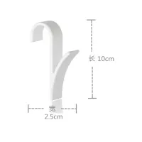 2pcs Towel rail radiator hanger rail hanger hanger bath hook holder Percha elegant scarf hanger white