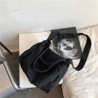 Over Large Teenager Canvas Hobo Bag Student Korean Fashion High Street Hip Hop Ecology Cotton Big Capacity Slouch Messenger Bag