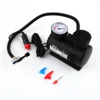 สีดำแบบพกพา12V Auto Car เครื่องอัดอากาศแบบไฟฟ้ายาง Inflator ปั๊ม300 PSI