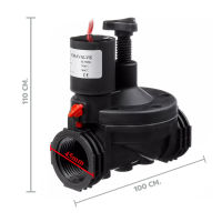 โซลินอยด์วาล์ว AC220V / DC12V วาล์วน้ำไฟฟ้า เกลียวใน ขนาด 1 นิ้ว Solenoid Valve วาล์วรดน้ำ