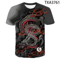 Animation Dragon Ball peripheral short sleeve Shirts 3D double-sided dragon pattern printed summer mens and womens short sleeve T-shirts animation peripheral lovers clothing Top