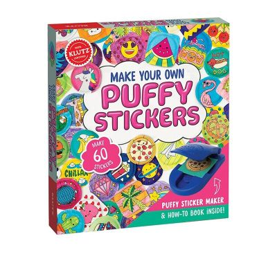 Original English klutz make your own puffy stickers make fluffy stickers to exercise hands-on operation ability manual DIY personalized creative stickers