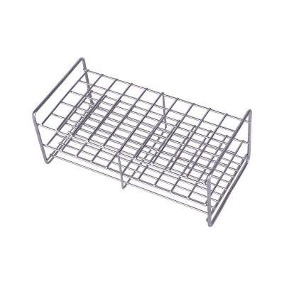 Suitable for stainless steel test tube rack 304 steel wire square hole glass tube rack centrifuge tube rack 1012203050100 holes