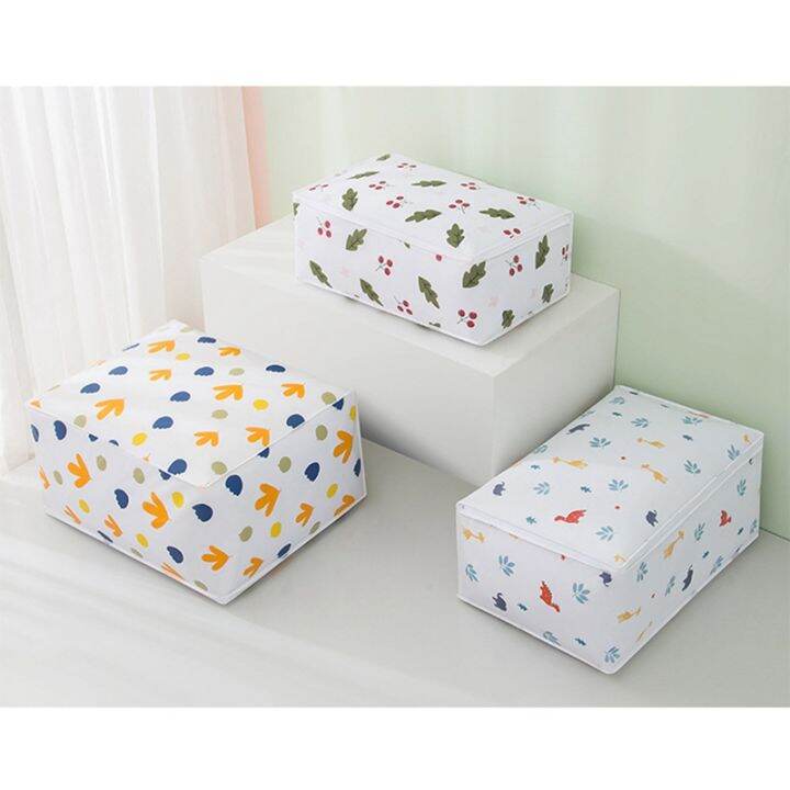 4pcs-printing-quilt-storage-bag-home-clothing-finishing-dustproof-quilt-storage-bag-moisture-proof-storage-bag