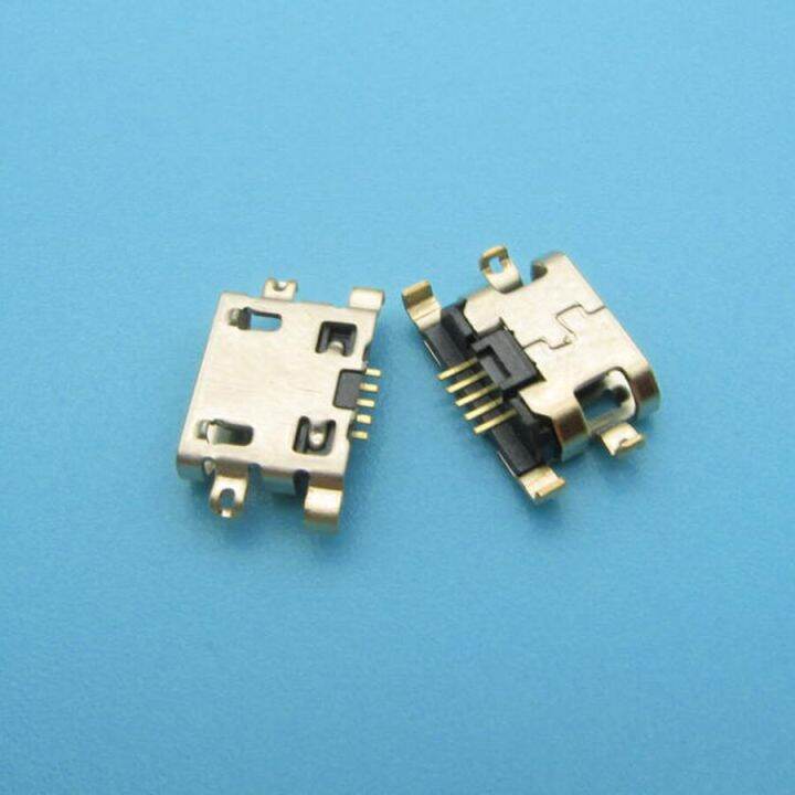 100pcs-micro-usb-5pin-mini-connector-พอร์ตชาร์จมือถือสําหรับ-motorola-moto-e4-e5-แจ็คซ็อกเก็ตท่าเรือ