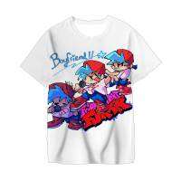 Friday Night Funkin Printing T-shirt Children Casual Tshirt Toddle Baby Shirt Boys Girl Round Collar Short Sleeve 4-14 Years Tee