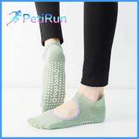 PETIRUN สำหรับผู้หญิง ผ้าคอตตอน ระบายอากาศได้ระบายอากาศ สำหรับบัลเลต์ ถุงเท้าเต้นรำถุงเท้า ไม่ลื่นหลุด ถุงเท้ากีฬาถุงเท้า ถุงเท้าสำหรับโยคะ